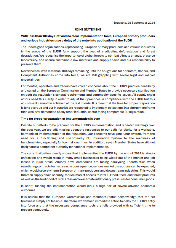 Joint Statement September 2024