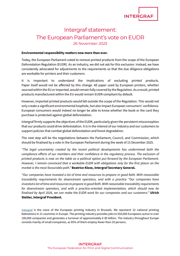 Statement November 2025